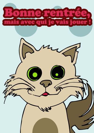 Carte Mais Avec Qui Je Vais Jouer Petit Chat : Envoyer une 